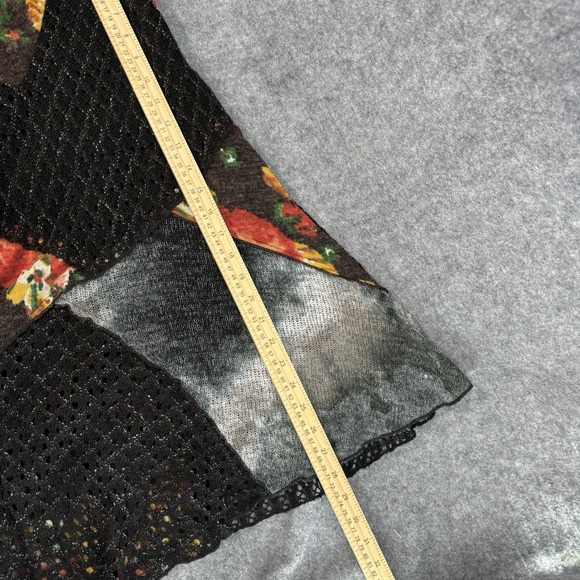 This & That Sweater Sz Large Artsy Boho Floral Crochet Colorblock Pullover Tunic - Picture 11 of 13